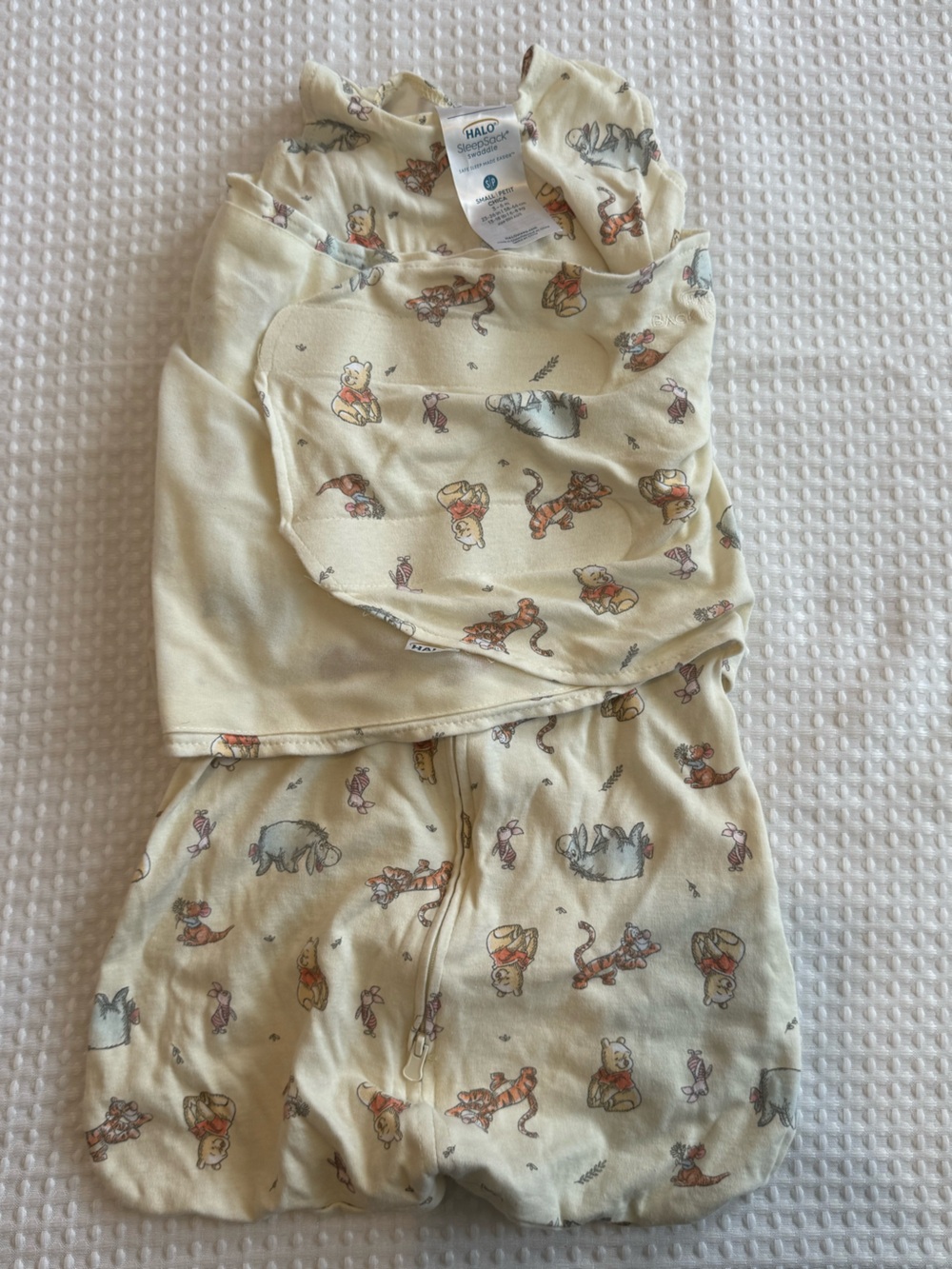HALO Cream Winnie the Pooh Patterned Baby Sleep Sack Swaddle